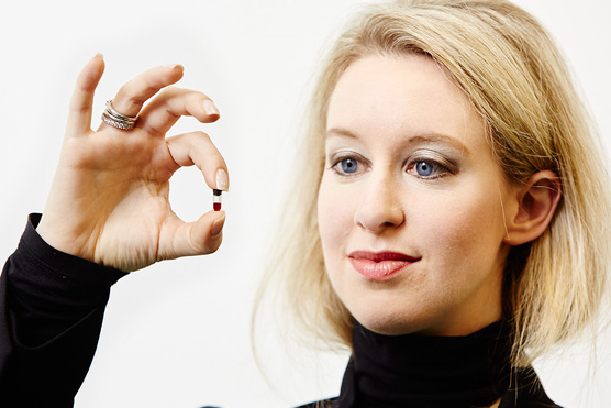 Elizabeth Holmes 666 Hand Sign